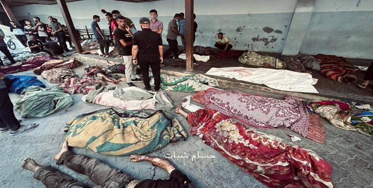 بمباران یک مدرسه در مرکز غزه؛ بیش از 100 نفر شهید شدند