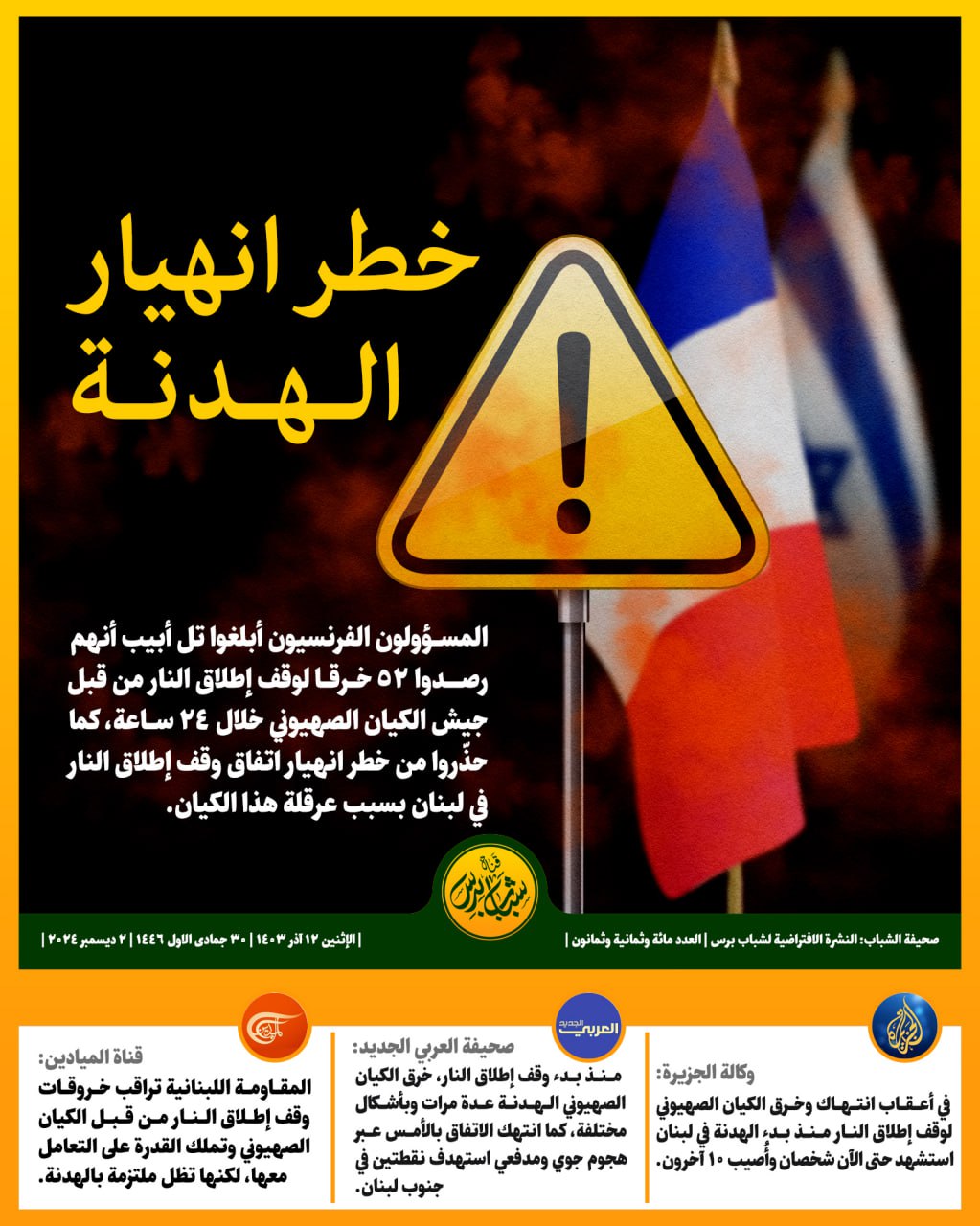 خطر انهيار وقف إطلاق النار